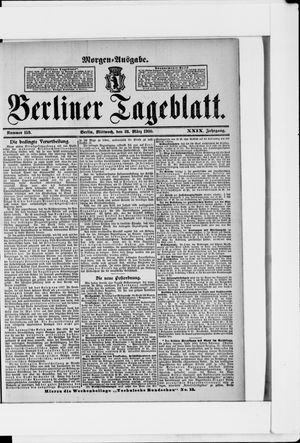 Berliner Tageblatt und Handels-Zeitung on Mar 28, 1900