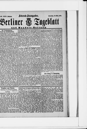Berliner Tageblatt und Handels-Zeitung on Mar 29, 1900