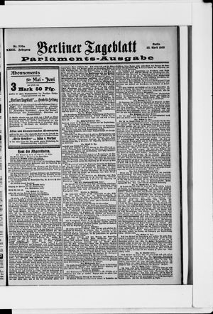 Berliner Tageblatt und Handels-Zeitung vom 26.04.1900