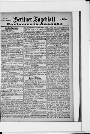 Berliner Tageblatt und Handels-Zeitung vom 03.05.1900