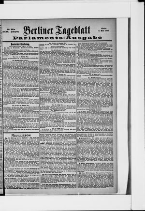 Berliner Tageblatt und Handels-Zeitung on May 5, 1900