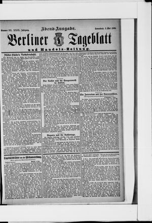 Berliner Tageblatt und Handels-Zeitung vom 05.05.1900