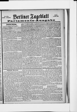 Berliner Tageblatt und Handels-Zeitung on May 9, 1900