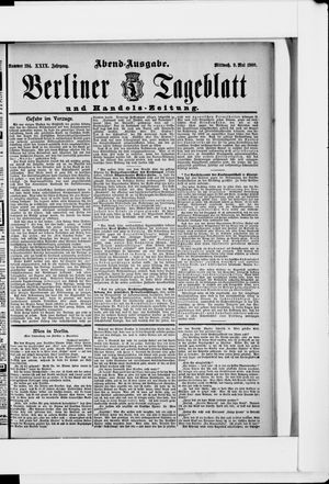 Berliner Tageblatt und Handels-Zeitung on May 9, 1900