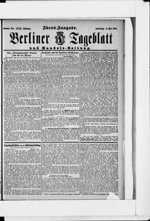 Berliner Tageblatt und Handels-Zeitung vom 10.05.1900