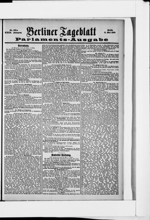 Berliner Tageblatt und Handels-Zeitung vom 11.05.1900