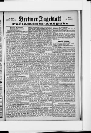 Berliner Tageblatt und Handels-Zeitung vom 17.05.1900