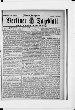 Berliner Tageblatt und Handels-Zeitung on Jun 7, 1900