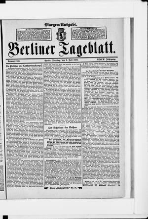 Berliner Tageblatt und Handels-Zeitung on Jul 3, 1900