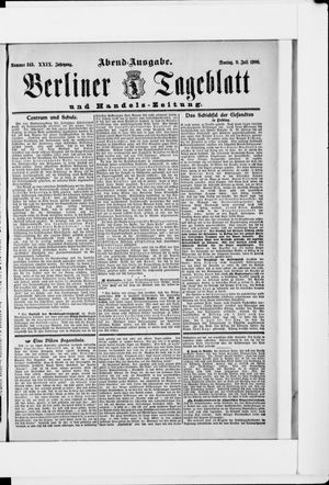 Berliner Tageblatt und Handels-Zeitung vom 09.07.1900