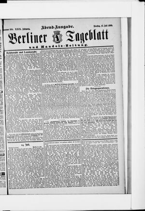 Berliner Tageblatt und Handels-Zeitung vom 17.07.1900