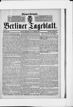 Berliner Tageblatt und Handels-Zeitung vom 02.08.1900