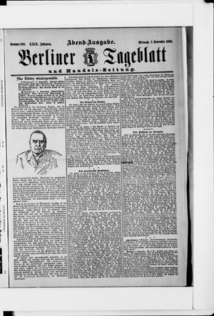 Berliner Tageblatt und Handels-Zeitung vom 07.11.1900