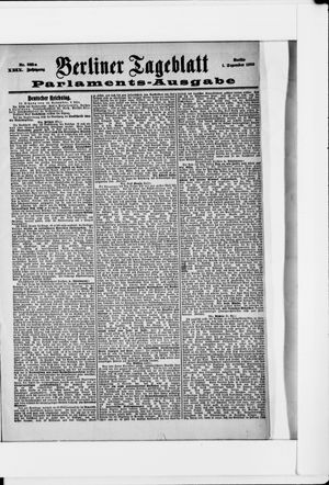 Berliner Tageblatt und Handels-Zeitung vom 01.12.1900