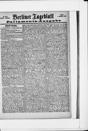 Berliner Tageblatt und Handels-Zeitung vom 04.12.1900