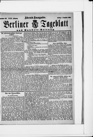 Berliner Tageblatt und Handels-Zeitung vom 07.12.1900