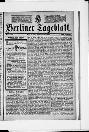 Berliner Tageblatt und Handels-Zeitung vom 16.12.1900