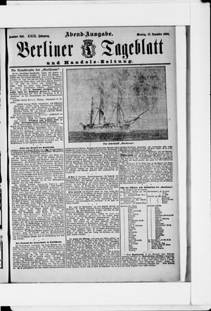 Berliner Tageblatt und Handels-Zeitung vom 17.12.1900