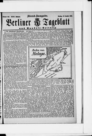 Berliner Tageblatt und Handels-Zeitung vom 18.12.1900
