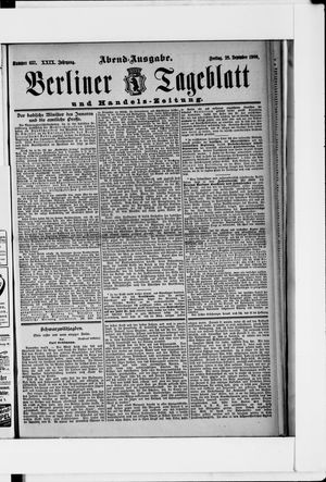 Berliner Tageblatt und Handels-Zeitung vom 28.12.1900