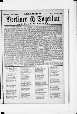 Berliner Tageblatt und Handels-Zeitung vom 31.12.1900