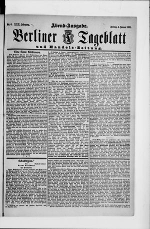 Berliner Tageblatt und Handels-Zeitung vom 04.01.1901