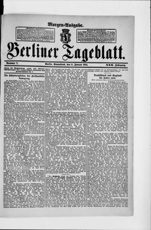 Berliner Tageblatt und Handels-Zeitung vom 05.01.1901