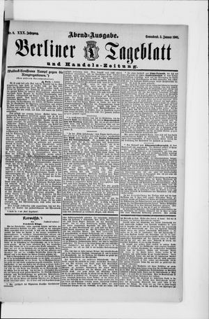 Berliner Tageblatt und Handels-Zeitung vom 05.01.1901