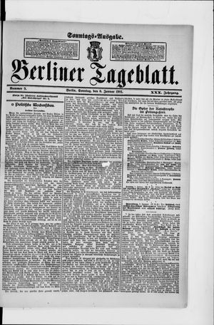 Berliner Tageblatt und Handels-Zeitung vom 06.01.1901