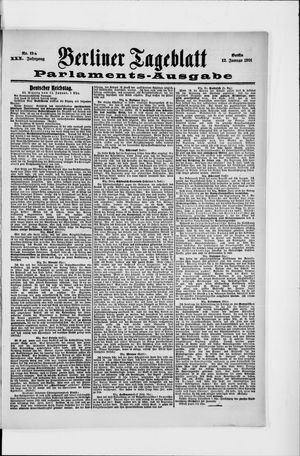 Berliner Tageblatt und Handels-Zeitung vom 12.01.1901