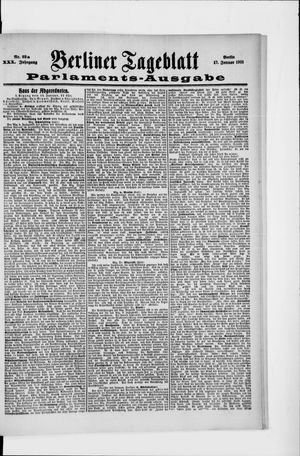 Berliner Tageblatt und Handels-Zeitung vom 17.01.1901