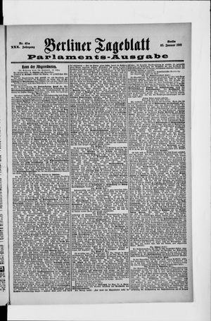 Berliner Tageblatt und Handels-Zeitung vom 25.01.1901
