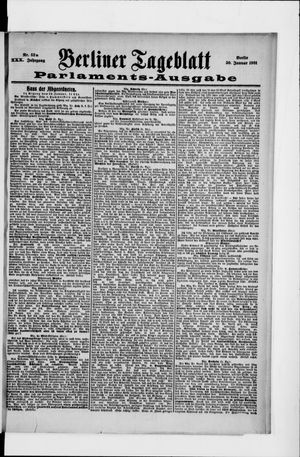Berliner Tageblatt und Handels-Zeitung vom 30.01.1901