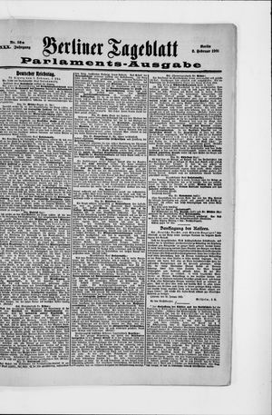 Berliner Tageblatt und Handels-Zeitung vom 02.02.1901