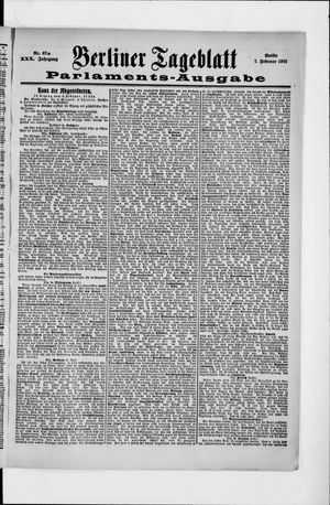 Berliner Tageblatt und Handels-Zeitung on Feb 7, 1901