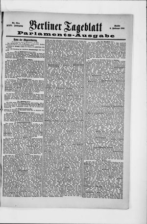 Berliner Tageblatt und Handels-Zeitung on Feb 8, 1901