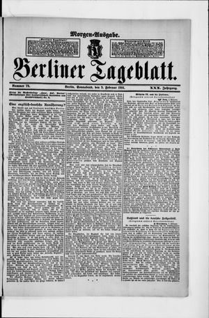 Berliner Tageblatt und Handels-Zeitung on Feb 9, 1901