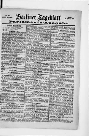 Berliner Tageblatt und Handels-Zeitung vom 12.02.1901