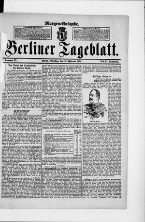 Berliner Tageblatt und Handels-Zeitung vom 12.02.1901