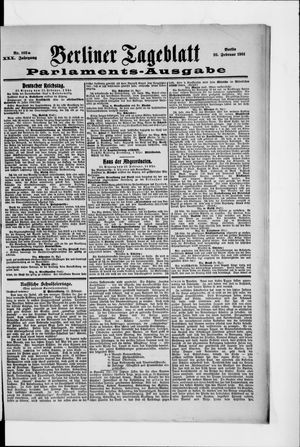 Berliner Tageblatt und Handels-Zeitung vom 25.02.1901