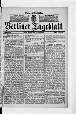 Berliner Tageblatt und Handels-Zeitung vom 27.02.1901