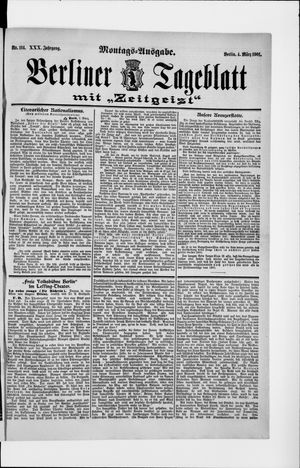 Berliner Tageblatt und Handels-Zeitung vom 04.03.1901