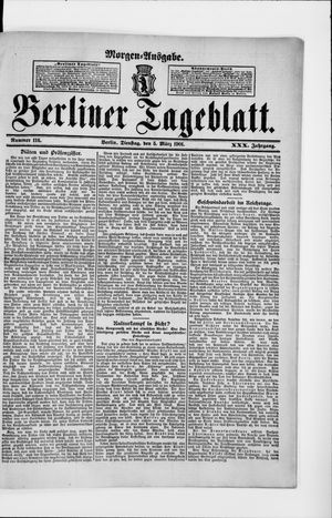 Berliner Tageblatt und Handels-Zeitung vom 05.03.1901