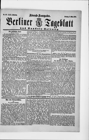 Berliner Tageblatt und Handels-Zeitung vom 05.03.1901