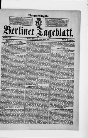 Berliner Tageblatt und Handels-Zeitung on Mar 6, 1901