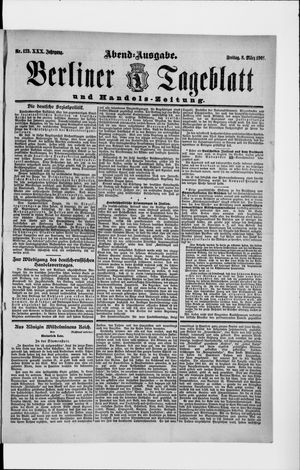 Berliner Tageblatt und Handels-Zeitung on Mar 8, 1901