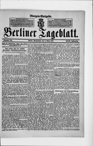 Berliner Tageblatt und Handels-Zeitung vom 09.03.1901