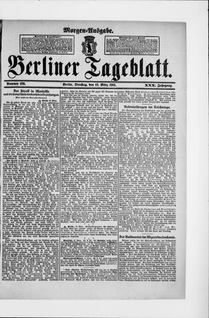 Berliner Tageblatt und Handels-Zeitung vom 12.03.1901