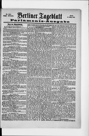 Berliner Tageblatt und Handels-Zeitung vom 13.03.1901