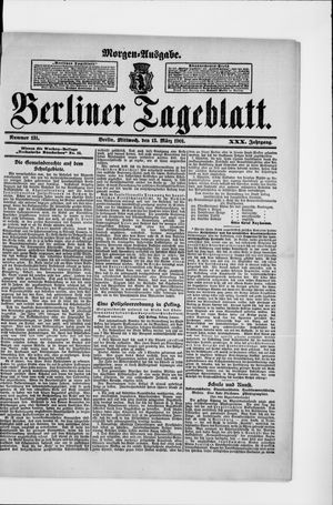 Berliner Tageblatt und Handels-Zeitung vom 13.03.1901